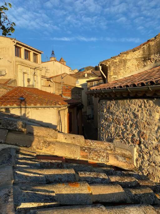 Charming Village House With Roof Top Terrace! Thezan-les-Beziers Exterior foto